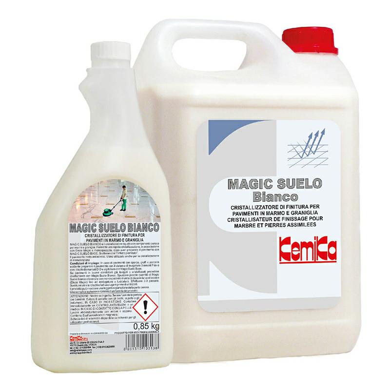  Magic suelo bianco Cristallizzante di finitura Ml.0.85 Kemika